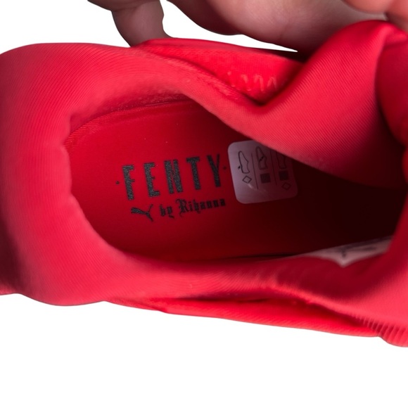 PUMA x Fenty Fierce by Rihanna Red High Tongue Exclusive Sneaker Women’s Size 6 - Picture 5 of 6